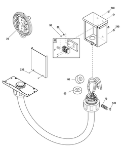 Junction Box And Mounting Group Diagram and Parts List for 071094-01  Briggs and Stratton Generator